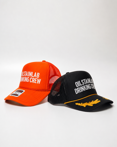 OILSTAINLAB Drinking Crew Trucker Hat